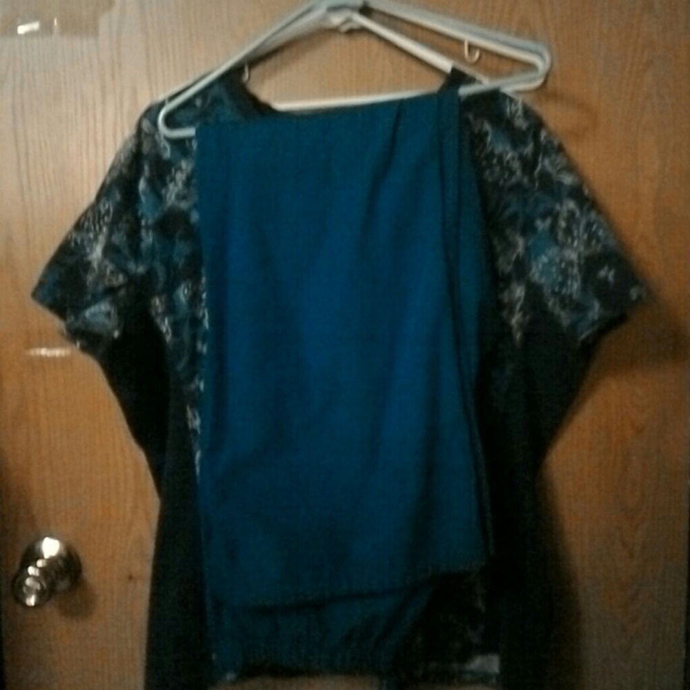 Blue scrub set